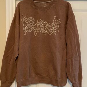 Brown Graphic Sweatshirt